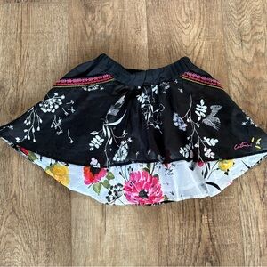 Catimini floral mini summer skirt size 5